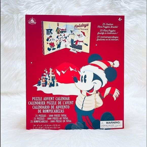 Disney Accessories - Disney Mickey Mouse & Friends 2021 Puzzle Exclusive Advent Calendar [25 Puzzles]
